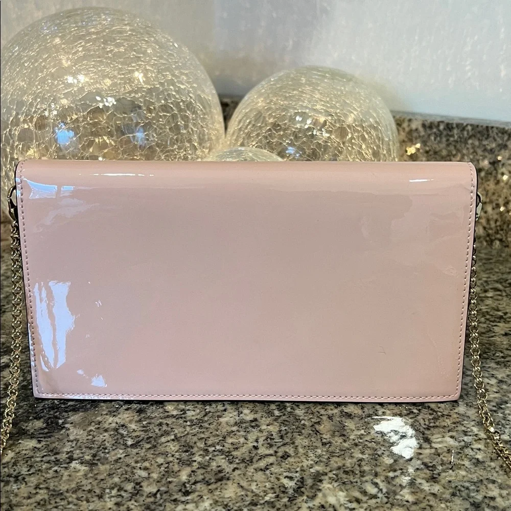 Christian Louboutin Loubi54 Patent Leather Clutch On A Chain